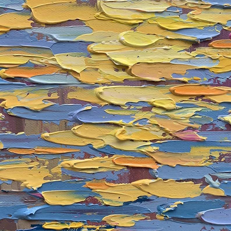 Sonnenaufgang Ozean Coastal Meer Landschaft by Palettenmesser Detail Strand Kunst Wand Dekoration Strand Ölgemälde